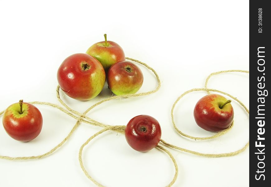 Red apples and string