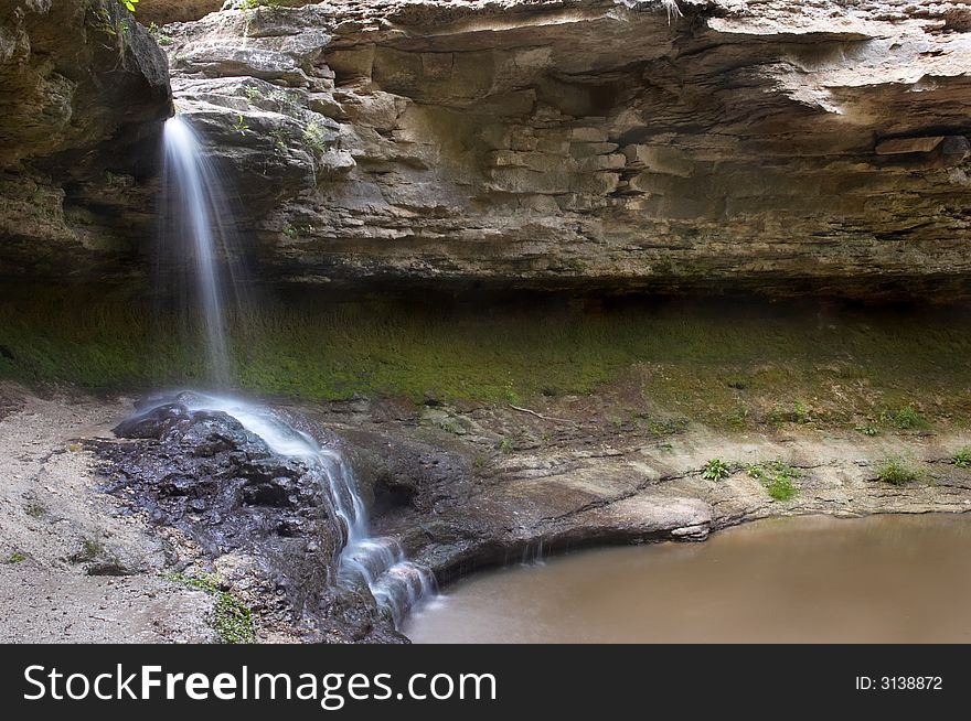 Small blurred waterfall