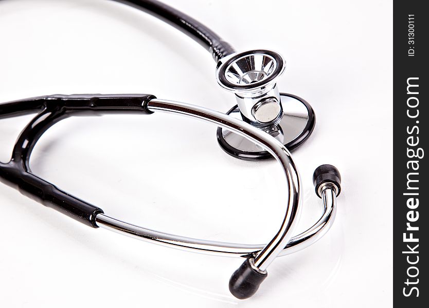 Closeup image of a new stethoscope. Closeup image of a new stethoscope