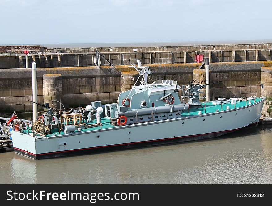 A Vintage Wartime Navy Fast Patrol Boat.