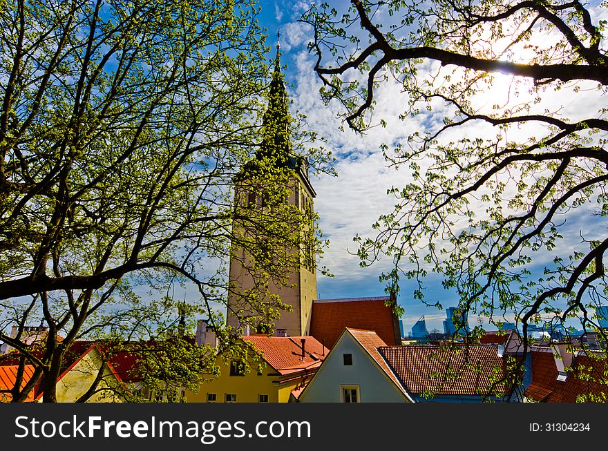 Estonia, spring in Tallinn, springtime. Estonia, spring in Tallinn, springtime.