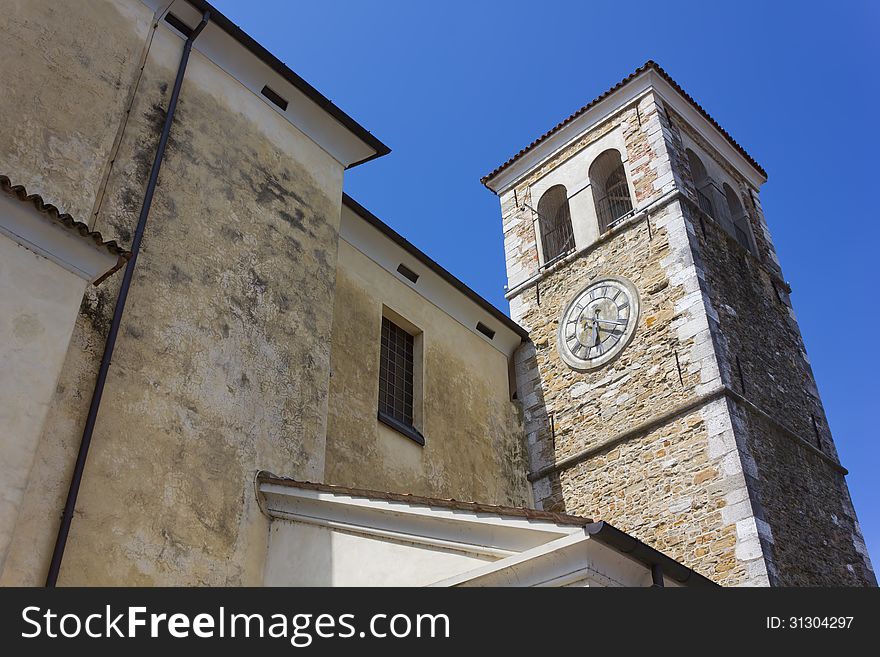 14th century church in Cervignano, Italy