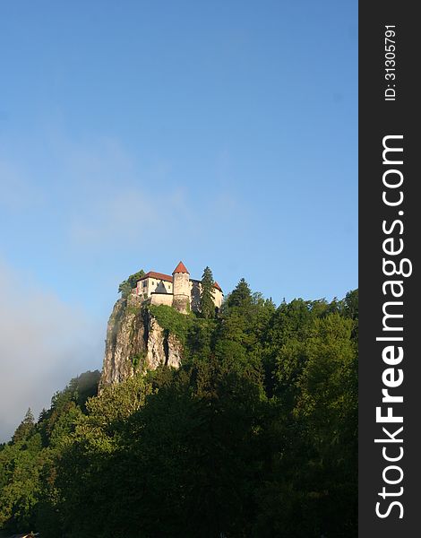 Medieval castle on Bled lake, Slovenia. Medieval castle on Bled lake, Slovenia