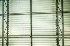 Steel Joist Supporting Metal Roof Deck Royalty Free Stock Image Steel Joist Supporting Metal Roof Deck Royalty Free Stock Image
