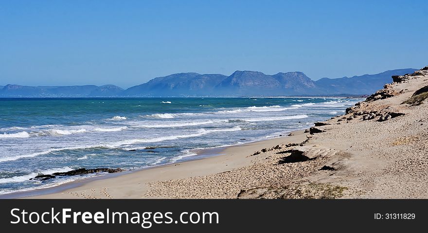 Dune Landscape at False Bay in Muizenberg South Africa