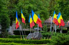 Romanian Flags Stock Images Romanian Flags Stock Images