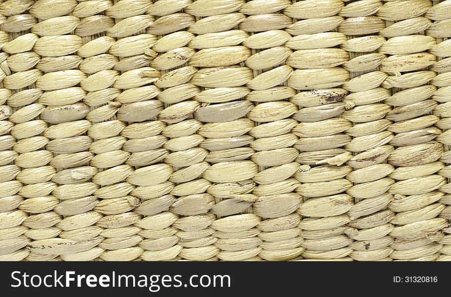 Old rattan weave texture background