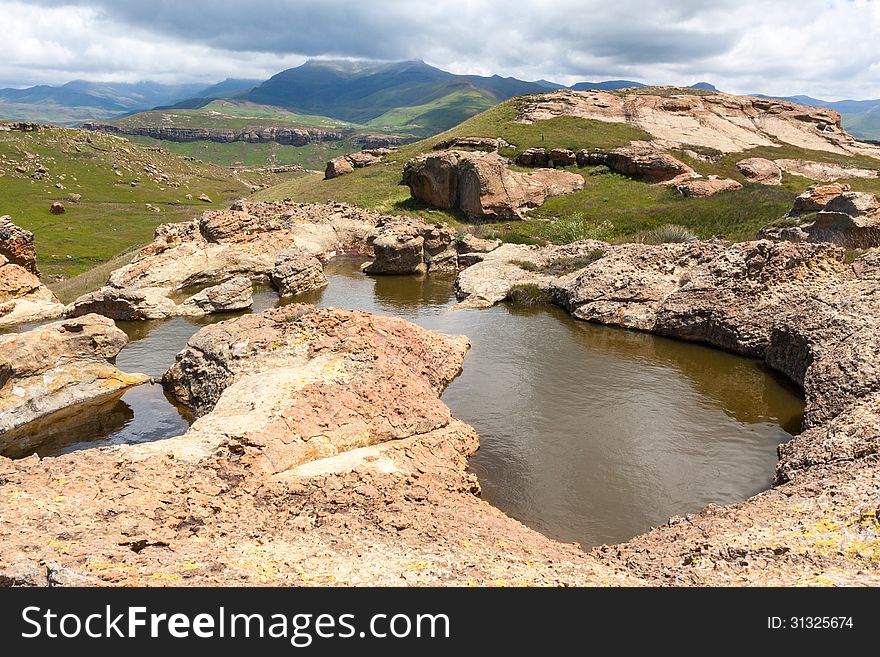 Rock Pools - Sehlabathebe NP - Lesotho