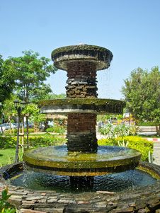 Fountain In Park Royalty Free Stock Image Fountain In Park Royalty Free Stock Image