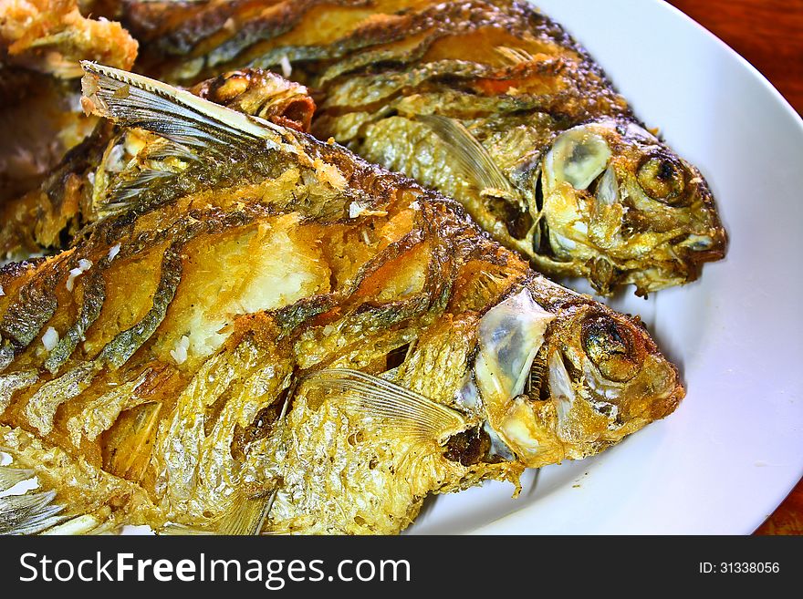 Two Fried fish for dinner