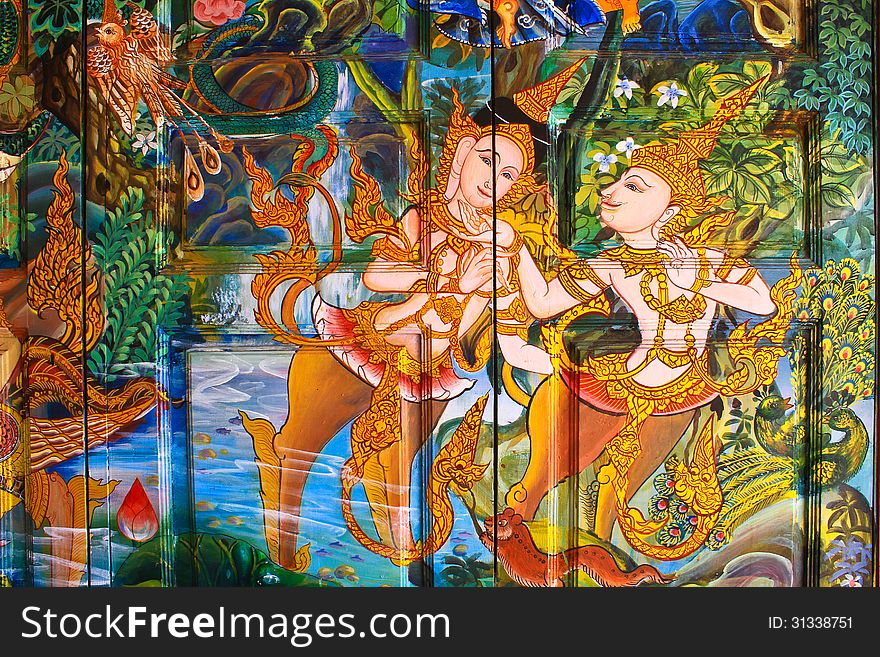 Thai style painting art