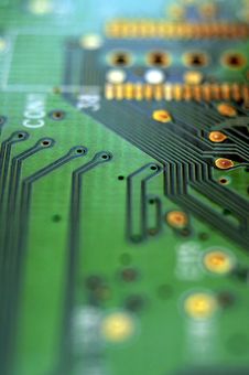 Printed Circuit Board Royalty Free Stock Photo Printed Circuit Board Royalty Free Stock Photo