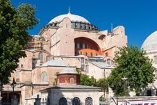 View Of The Hagia Sophia In Istanbul, Turkey Royalty Free Stock Image