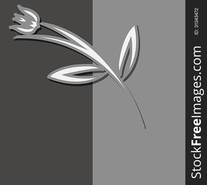 Modern vector flower template for Your design. Modern vector flower template for Your design.