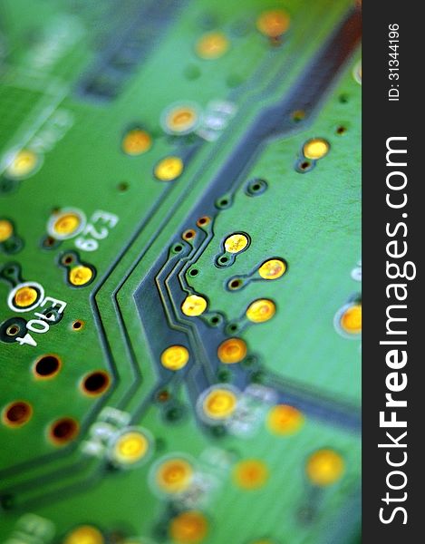 Computer electronic internal hardware component macro. Computer electronic internal hardware component macro