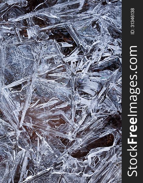 Ice frozen water natural background. Ice frozen water natural background