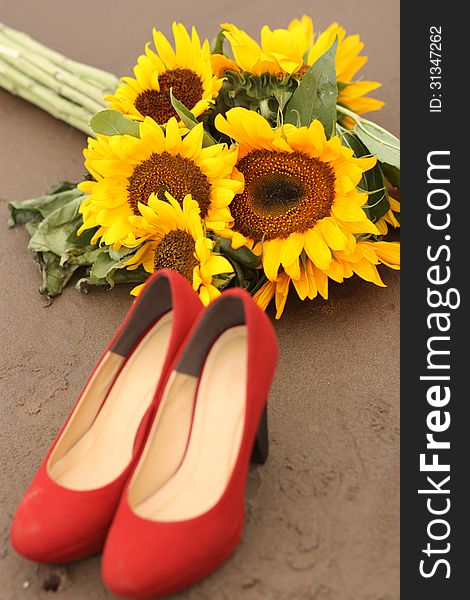 Sunflower And Shoes