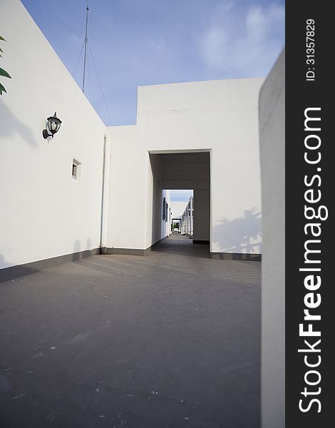 The Passage through the doorway in Santorini Thailand