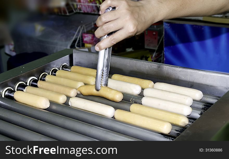 Hotdog for preparing a snack for everyone. Hotdog for preparing a snack for everyone