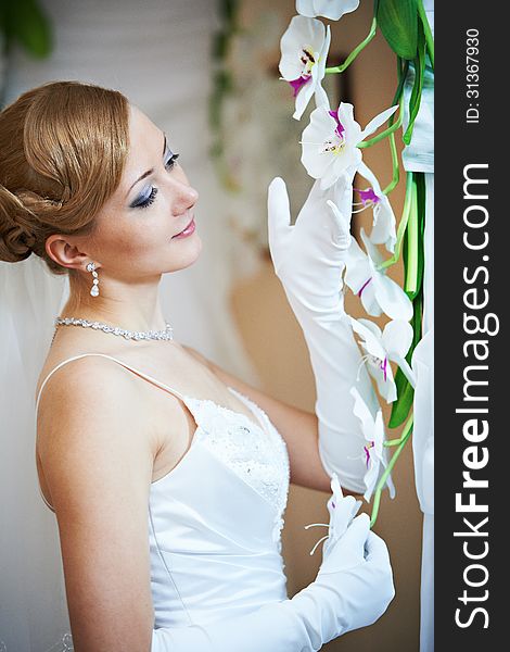 Bride With Flowers