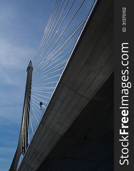 Bangkok,thailand Rama VIII Bridge , A beautiful bridge in thailand. Bangkok,thailand Rama VIII Bridge , A beautiful bridge in thailand.