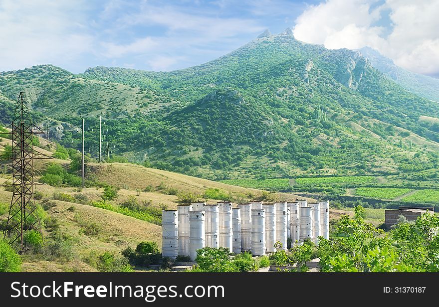 Wine factory in the mountains