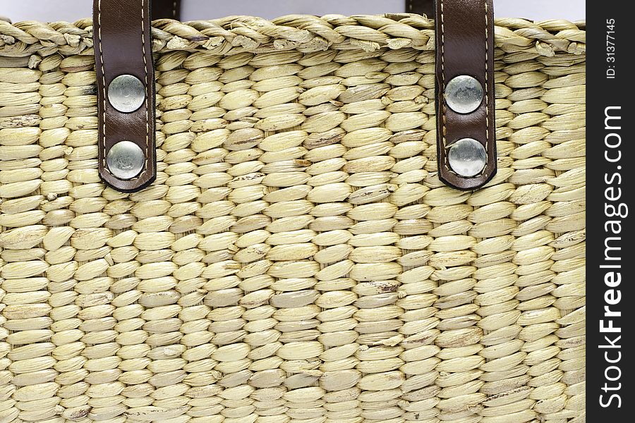 Wicker basket close-up