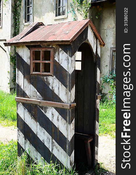 Sentry box, reconstruction of the box of the XVIII century. Sentry box, reconstruction of the box of the XVIII century