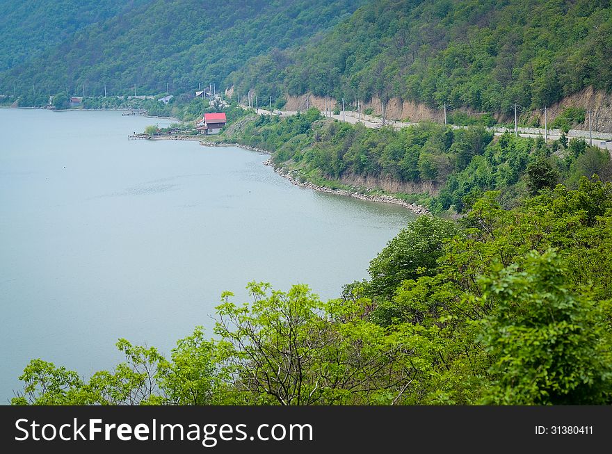 Danube shore on Romania's teritory