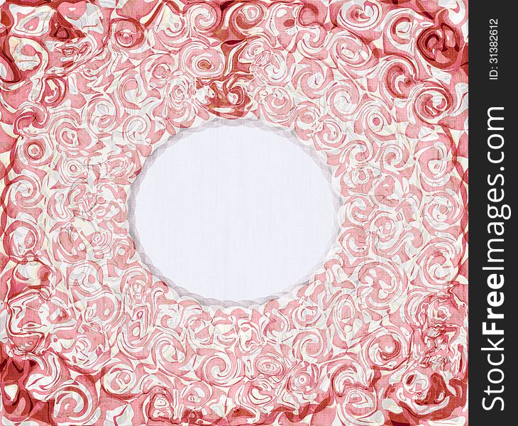 Vintage Rose Background With Frame