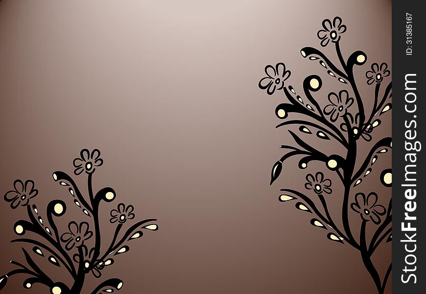 Abstract painted floral background for wallpapers. Abstract painted floral background for wallpapers