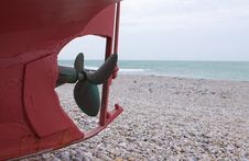 Keel And Propeller Of Boat Royalty Free Stock Images Keel And Propeller Of Boat Royalty Free Stock Images
