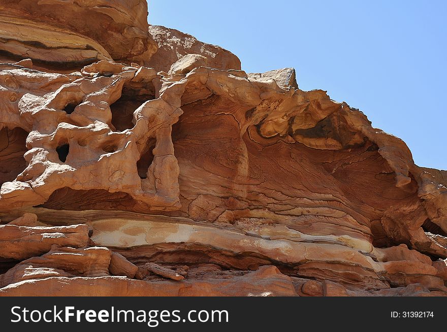 Egypt, the mountains of the Sinai desert