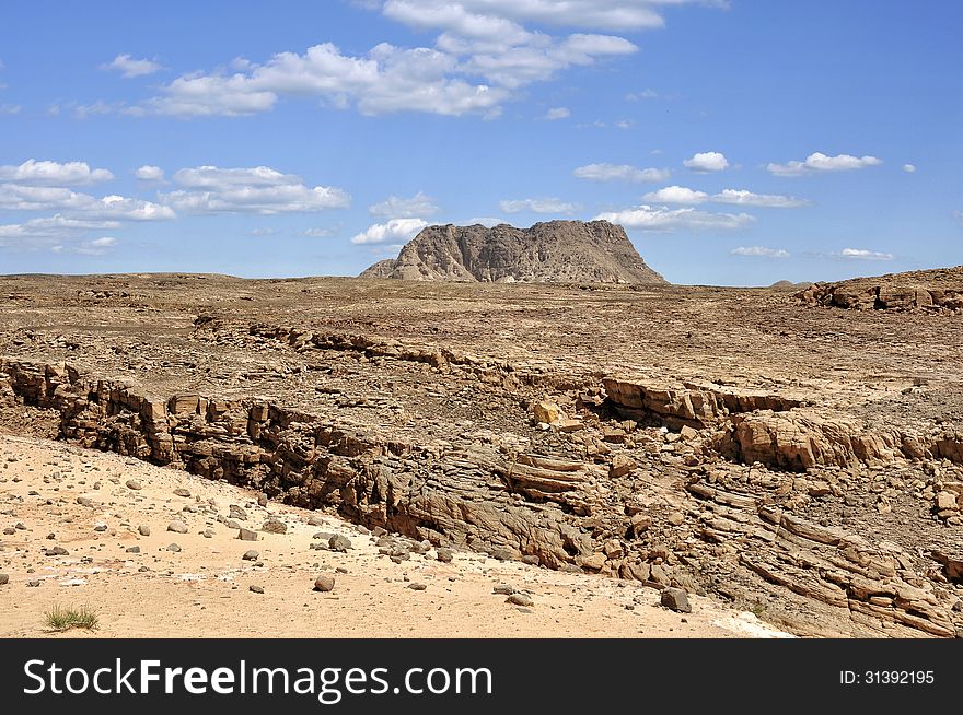 Egypt, the mountains of the Sinai desert, Colored Canyon