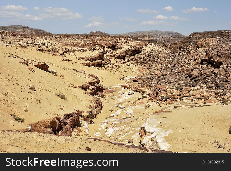 Egypt, the mountains of the Sinai desert