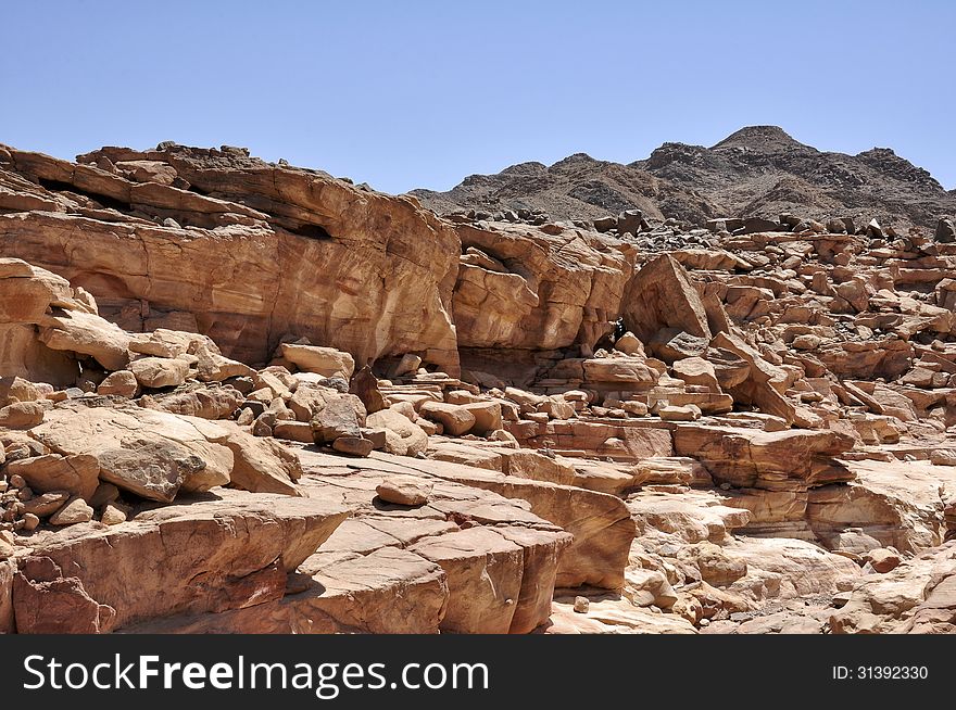 Egypt, the mountains of the Sinai desert