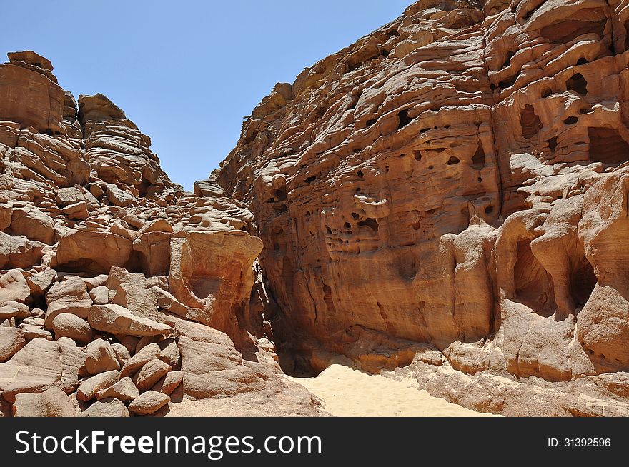 Egypt, the mountains of the Sinai desert