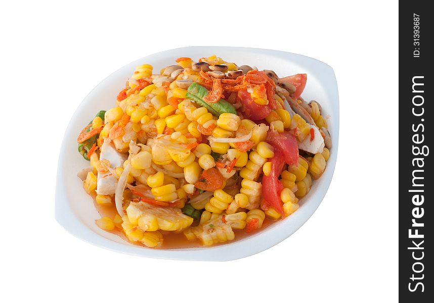 Corn Salad With Salted Egg