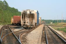 Freight Cars And Tracks Stock Photography Freight Cars And Tracks Stock Photography