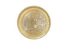 One Euro Coin 2002 Front Stock Images