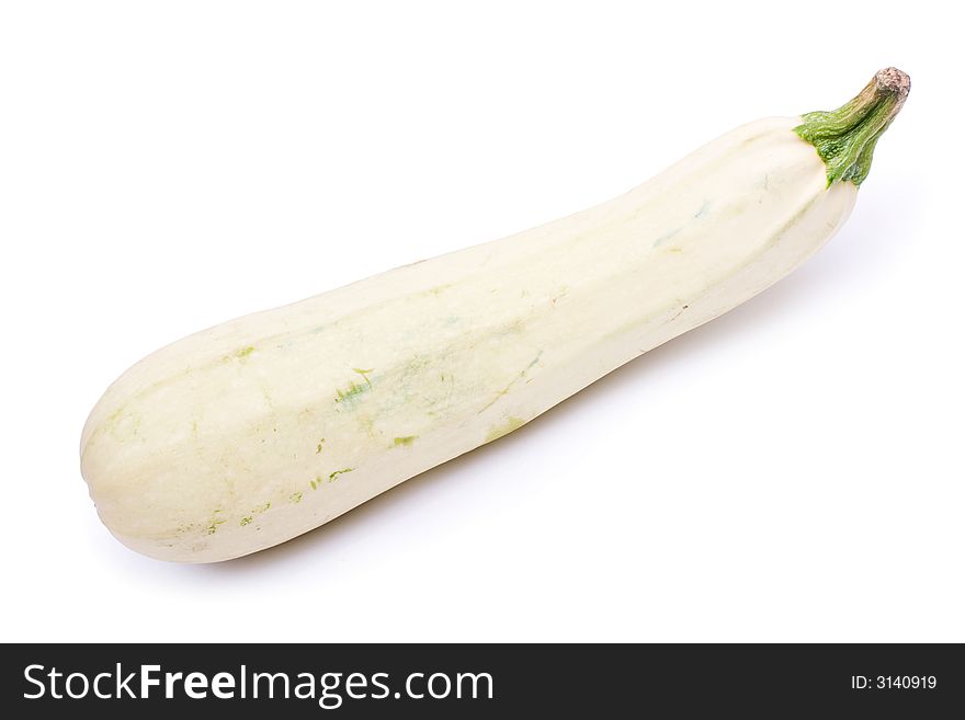 Image series of fresh vegetables on white background - marrow