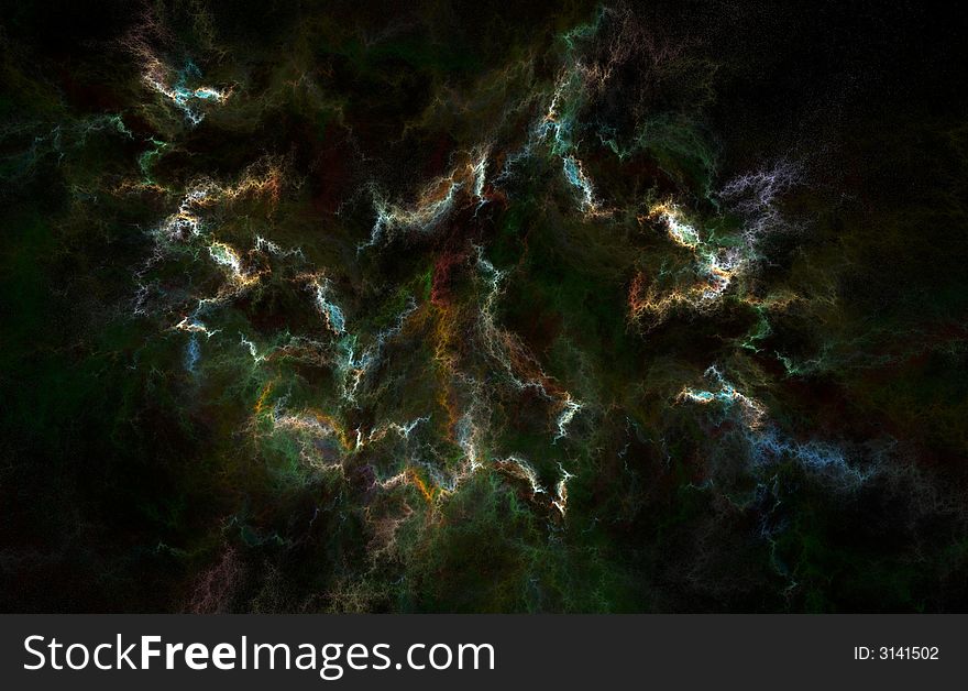 digital abstract background computer made smoke fractal. digital abstract background computer made smoke fractal