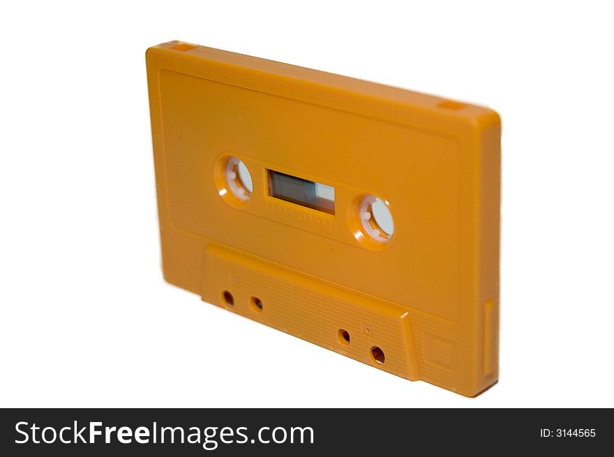 Orange Cassette Tape