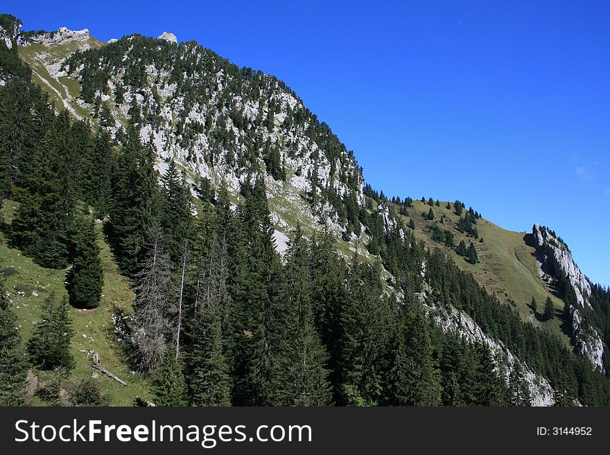 A view of Mount Pilatus in the Swiss Alps. A view of Mount Pilatus in the Swiss Alps.