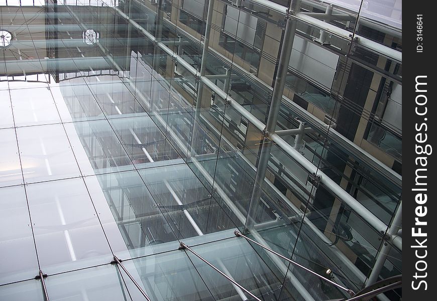 Supermodern offices building in the centre. Supermodern offices building in the centre.