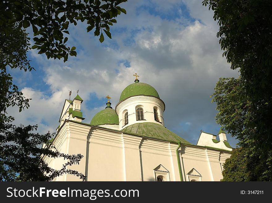 View of the Frolovsky Monastery, Kiev, Ukarine. View of the Frolovsky Monastery, Kiev, Ukarine