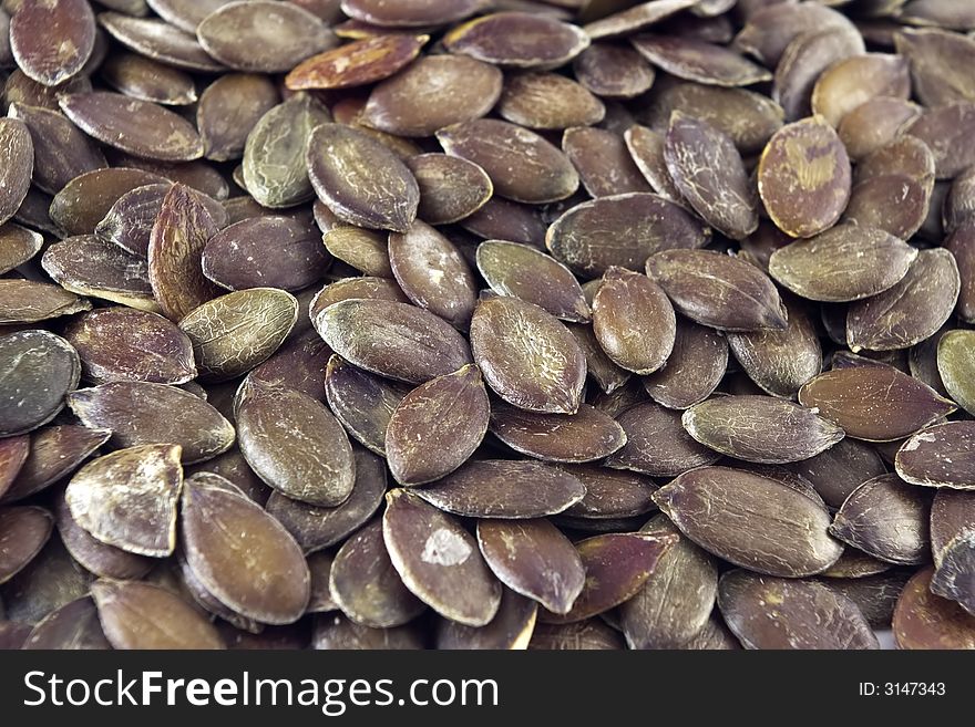 Styrian pumpkin seeds in bulk.