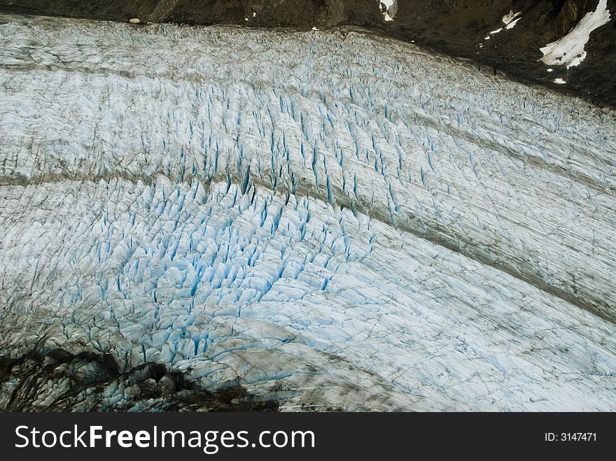 A glacier near Skagway Alaska. A glacier near Skagway Alaska