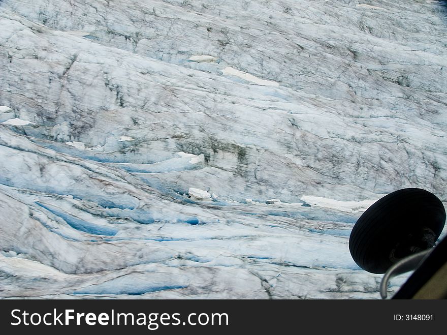 A glacier and mountains near Skagway Alaska. A glacier and mountains near Skagway Alaska