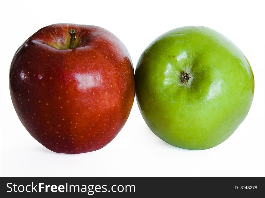 Apples isolated on a white background